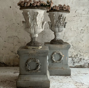 Pair Of 20th Century French Medici Urns