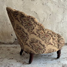 Load image into Gallery viewer, Antique French-Style Scallop-Back Salon Chair, Circa 1900