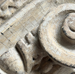 Pair Of 19th Century French Wooden Capital Fragments