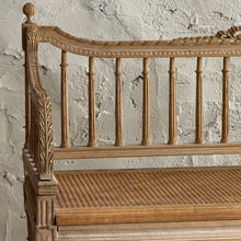 Load image into Gallery viewer, Late 19th Century French Cane Bench