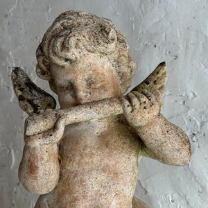 Late 19th Century French Putti Statue On Plinth