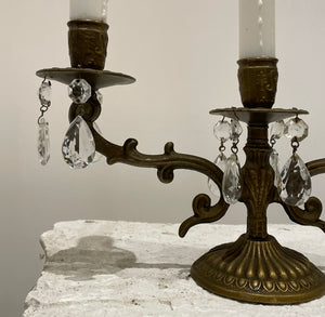 Pair Of Late 19th Century French Brass Candelabra