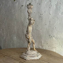 Load image into Gallery viewer, Early 19th Century French Wooden Statue/Candlestick