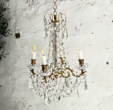 Load image into Gallery viewer, Early 19th Century French 4-Arm Candle Chandelier