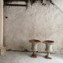 Load image into Gallery viewer, Pair Of Large Early 19th Century French Cast Iron Urns