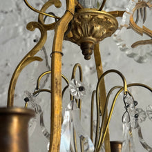 Load image into Gallery viewer, Late 19th Century French 4-Arm Candle Chandelier