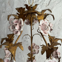 Load image into Gallery viewer, 19th Century Italian Gilt Metal Toleware Candle Chandelier