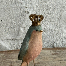Load image into Gallery viewer, Handmade Crowned Bird Sculpture by a Parisian Artist