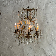 Load image into Gallery viewer, Late 19th Century French 6-Arm Candle Chandelier