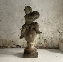 Load image into Gallery viewer, 20th Century French Composition Stone Putto