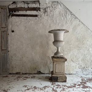 19th Century French Cast Iron Urn