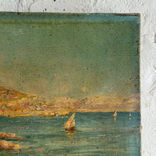 Load image into Gallery viewer, Frachier - Marseille Coast, 1906 | Antique French Oil Painting