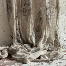 Load image into Gallery viewer, French Style Floral Tab Top Curtain Panel