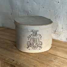 Load image into Gallery viewer, 19th Century Parisian Hatbox with top hat