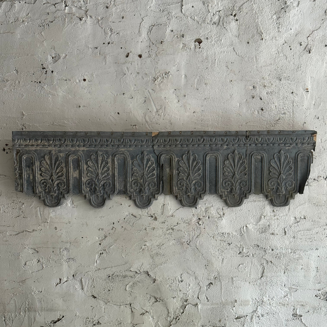 Early 19th Century French Zinc Chateau Frieze