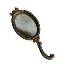 Load image into Gallery viewer, Late 19th Century French Wooden Hand Mirror