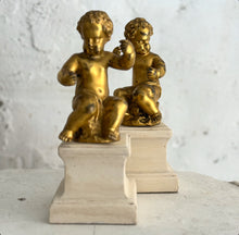 Load image into Gallery viewer, Pair Of Late 19th Century Italian Brass Putti