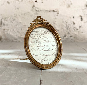 19th Century French Brass Picture Frame