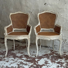 Load image into Gallery viewer, Pair Of 19th Century French Rattan Armchairs