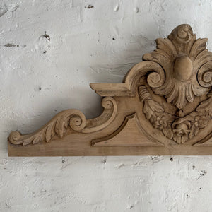 Late 19th Century French Wooden Pediment