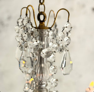 Early 19th Century French 4-Arm Candle Chandelier