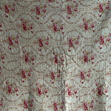Load image into Gallery viewer, 19th Century French Hand-Quilted Floral Quilt / Boutis