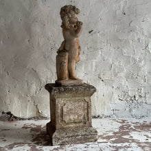 Load image into Gallery viewer, Late 19th Century French Putti Statue On Plinth