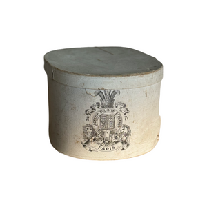 19th Century Parisian Hatbox with top hat