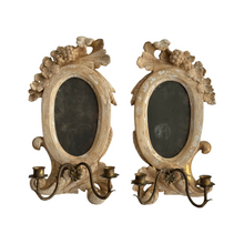 Load image into Gallery viewer, Pair Of Early 19th Century French Mirrored candle sconces