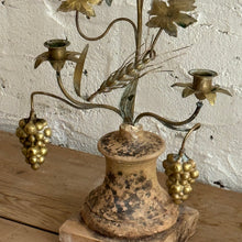 Load image into Gallery viewer, Early 19th Century French Terracotta/Brass Candelabra