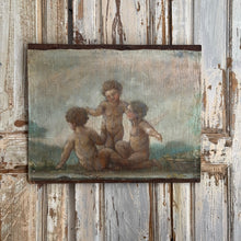 Load image into Gallery viewer, 19th Century French Putti Canvas On Board Painting