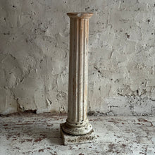 Load image into Gallery viewer, Antique French Fluted Plaster Pedestal Column