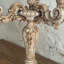Load image into Gallery viewer, Early 19th Century French Wooden Candelabra