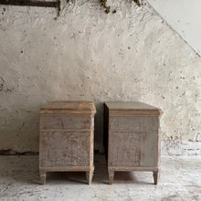 Load image into Gallery viewer, Rare Pair Of Swedish Gustavian Chests