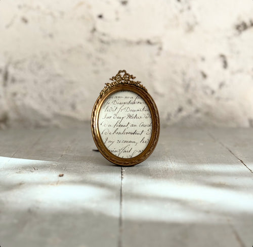 19th Century French Brass Picture Frame