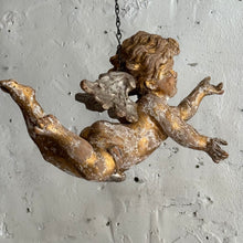 Load image into Gallery viewer, Early 19th Century Italian Carved Flying Cherub