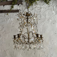 Load image into Gallery viewer, Late 19th Century French 6-Arm Candle Chandelier