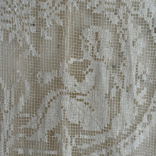 Load image into Gallery viewer, Late 19th Century French Filet Lace Curtain with Cherub Motif