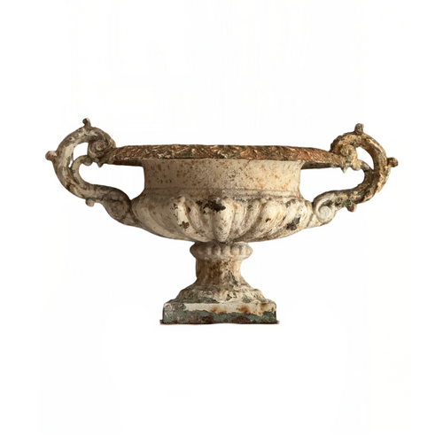 Early 19th Century French Cast Iron Urn