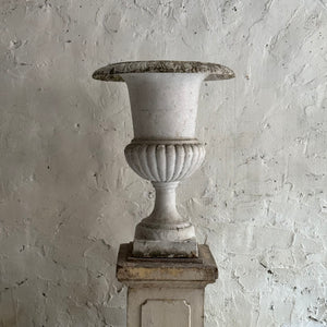 19th Century French Cast Iron Urn