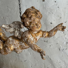 Load image into Gallery viewer, Early 19th Century Italian Carved Flying Cherub