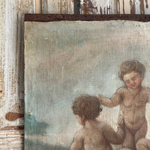 Load image into Gallery viewer, 19th Century French Putti Canvas On Board Painting