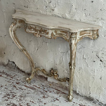 Load image into Gallery viewer, Early 19th Century French Louis XV Style Carved Painted Console Table