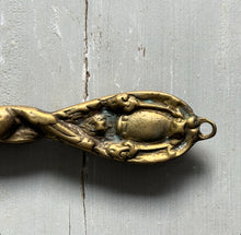 Load image into Gallery viewer, 20th Century French Brass Putti Hand Mirror