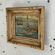 Load image into Gallery viewer, Mid-20th Century Mediterranean Harbour Oil Painting