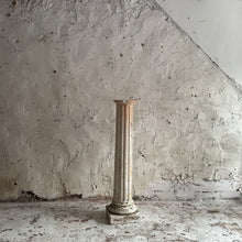 Load image into Gallery viewer, Antique French Fluted Plaster Pedestal Column