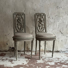 Load image into Gallery viewer, Pair Of Early 19th Century French Bedroom Chairs