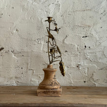 Load image into Gallery viewer, Early 19th Century French Terracotta/Brass Candelabra