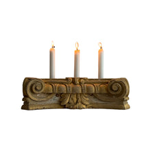 Load image into Gallery viewer, Early 19th Century French Gilt Architectural Fragment Candleholder