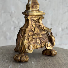 Load image into Gallery viewer, 19th Century French Giltwood Candlestick